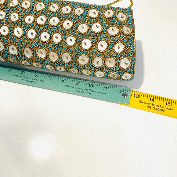 Lovely David Jeffrey Beaded Clutch/Handbag - Picture 11 of 16